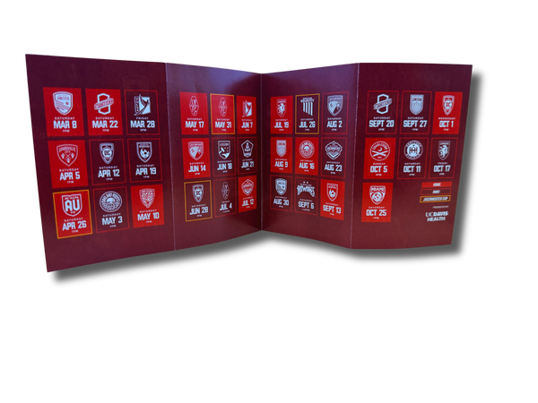 An inside look at the Sacramento Republic FC pocket schedules. 